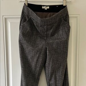 Max Studio Black and Brown Checkered Pants